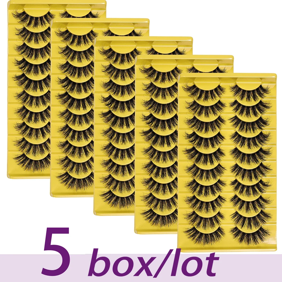 

30Pairs/50Pairs 3D fluffy false eyelashes for dramatic fake eyelashes Messy False Eyelashes Fluffy Thick Lashes
