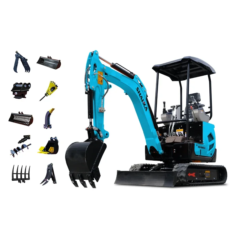 1 طن حفارة صغيرة حفارة مجنزرة مع صفقة مصنع مخصصة تسليم سريع حفارة محرك EPA Euro