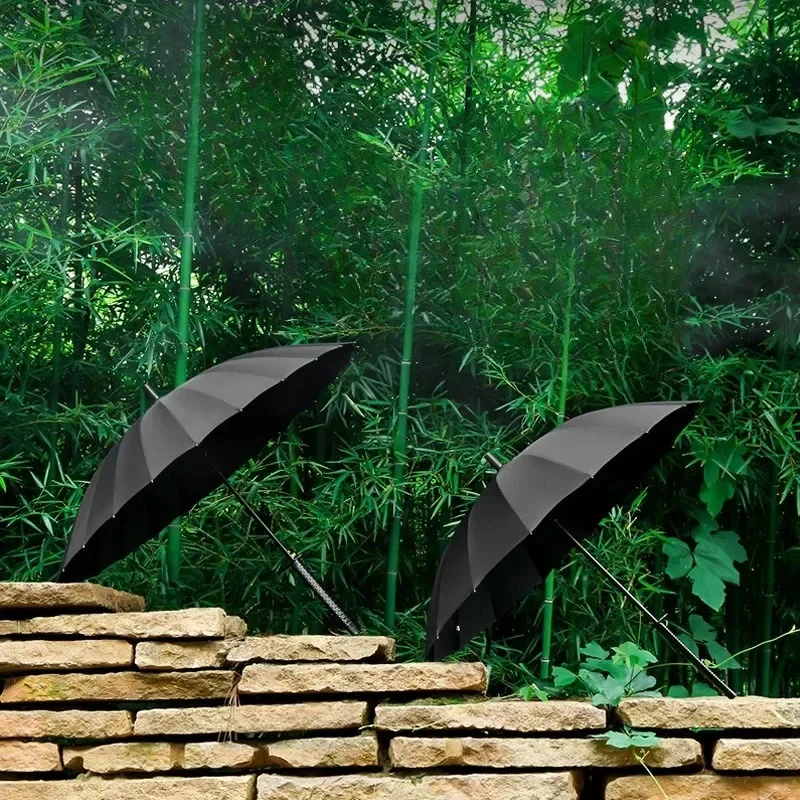 Creative Long Handle Large Windproof Samurai Sword Umbrella Japanese Ninja-like Sun Rain Straight Umbrellas Automatic Open