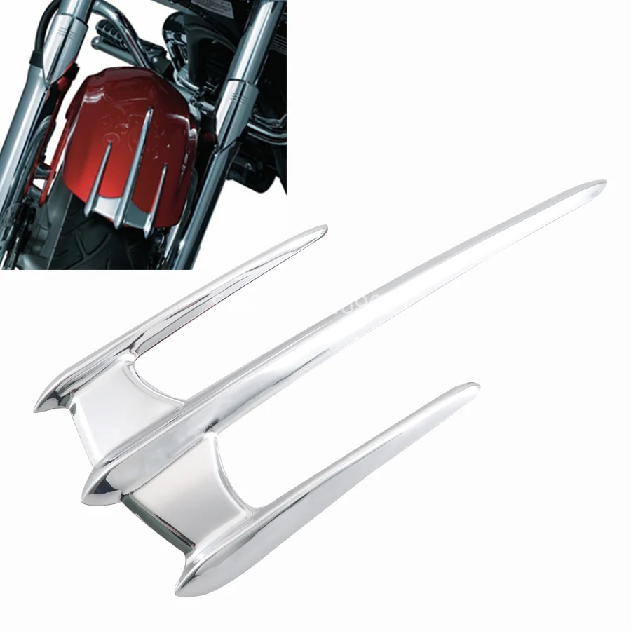Front Fender Chrome Accent Decoration Trim ABS Plastic Motorcycle Accessories Fit For Honda Goldwing GL1800 F6B VTX1300 VTX1800 view 5