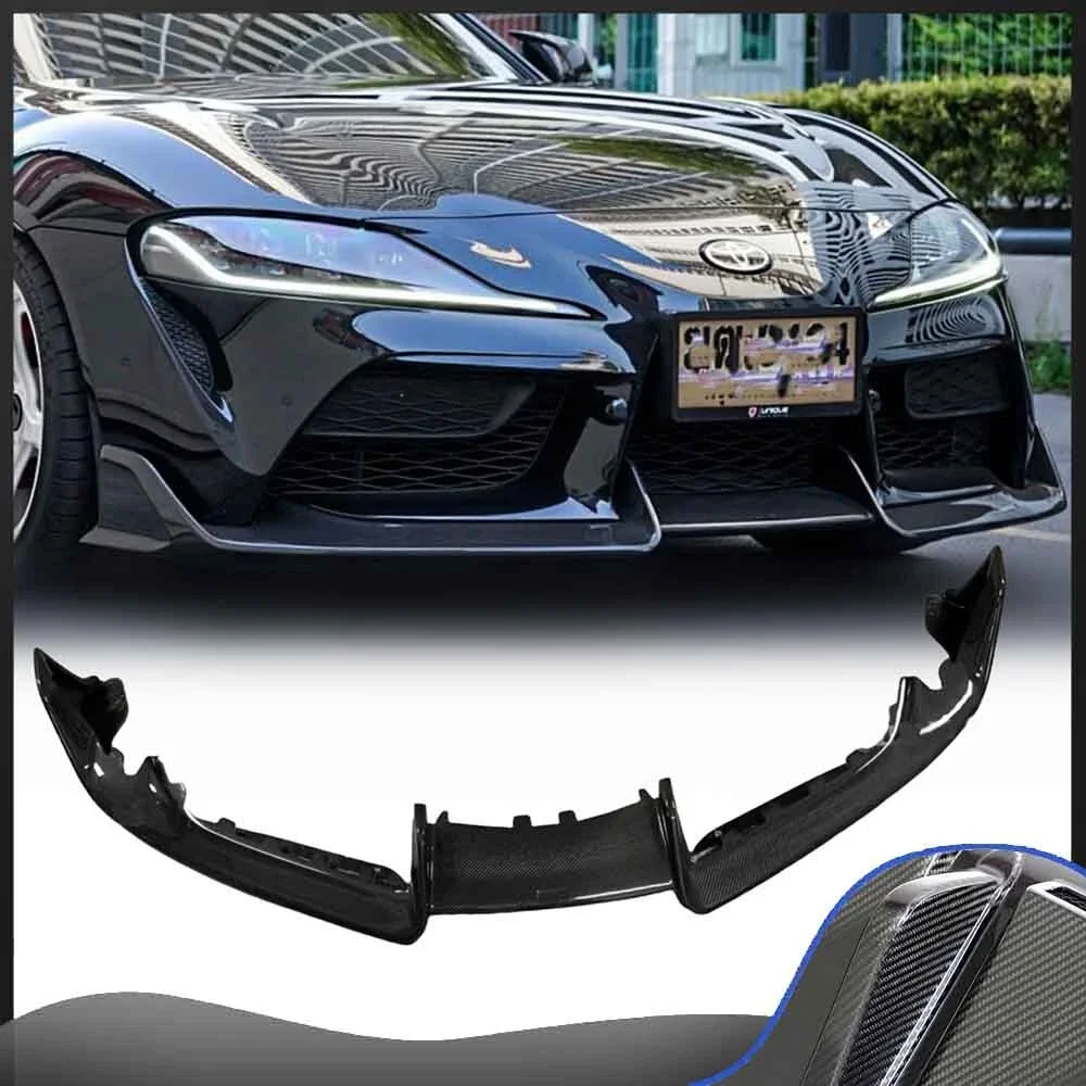 

Dry Carbon Fiber Front Bumper Splitter Lip Fits 2019+ Toyota GR Supra A90 A91