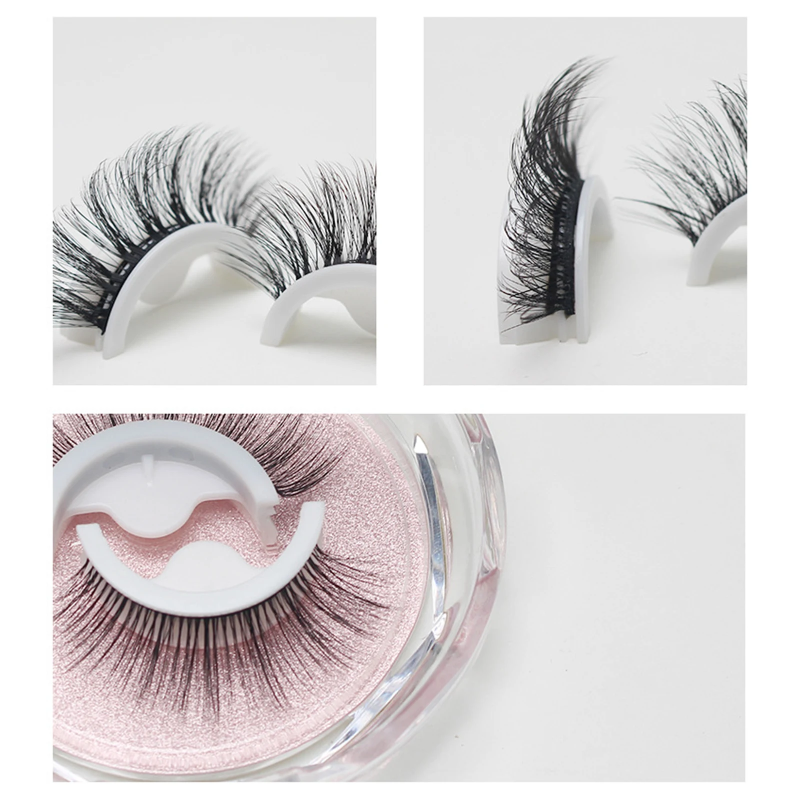 Newly Fluffy Soft False Lash Extension Eyelashes Light Weight and Smooth False Eyelashes for Makeup Novice or Professional