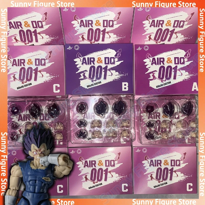

In Stock Air&OQ Studio Dragon Ball Shf Super Saiyan SSJ Majin Vegeta Head Accessories Vegeta Action Figures Custom Heads Hobby