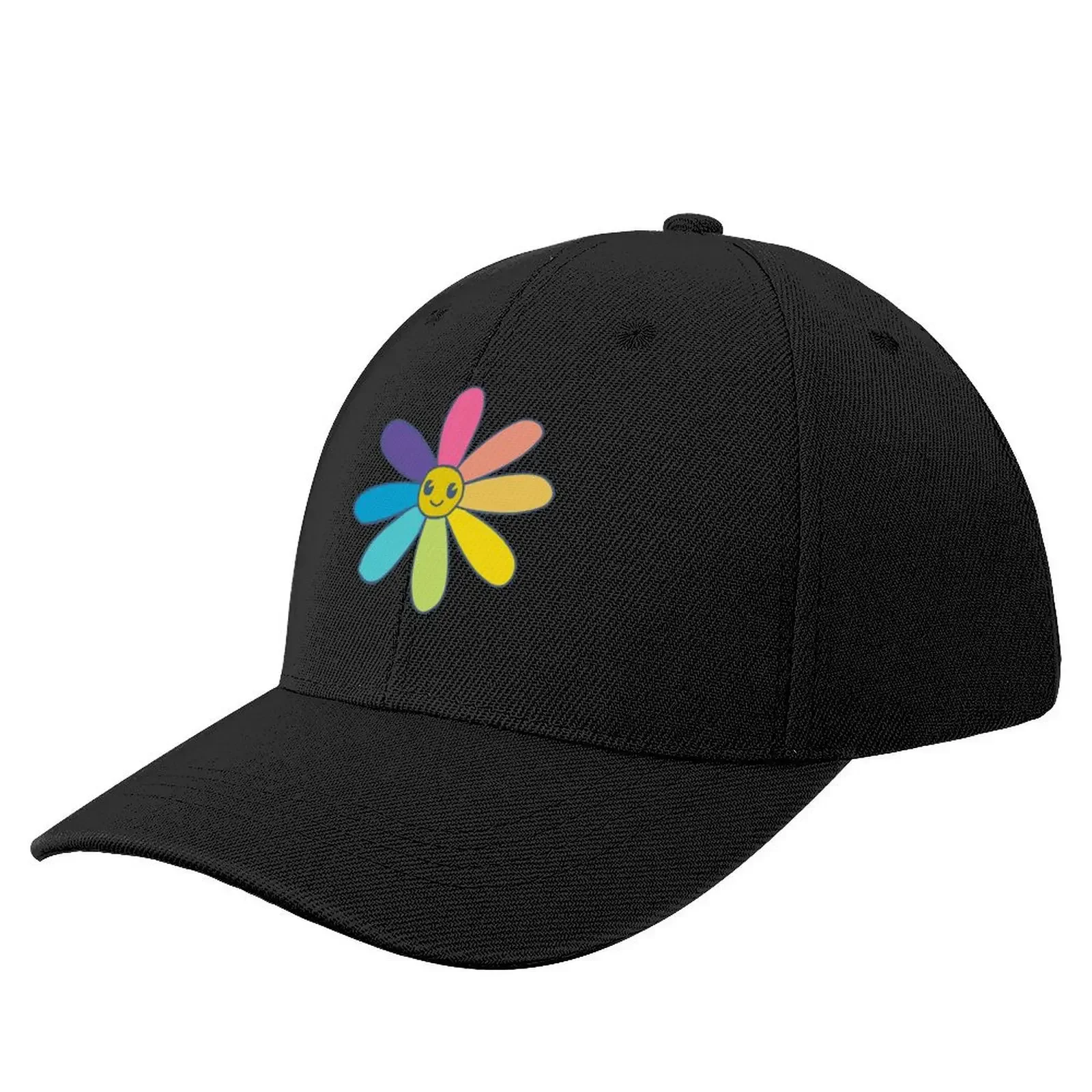 

Cute Hand Drawn Rainbow Flower Baseball Cap Sun Hat For Children Luxury Hat New Hat Man Women's