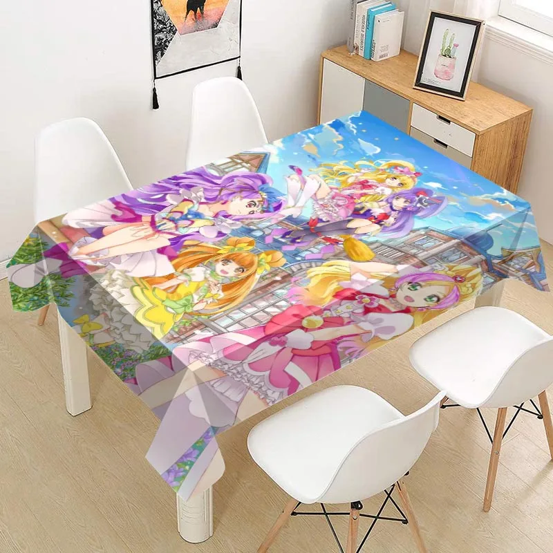 Idol time Pripara Tablecloth Oxford Fabric Square/Rectangular Dust-proof Table Cover For Party Home Decor TV Covers