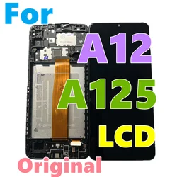 A12 For Samsun g 6.5''For Ori A125F A125M A125U A125N A125W LCD Display Touch Screen Digitizer Assembly Replacement with Frame