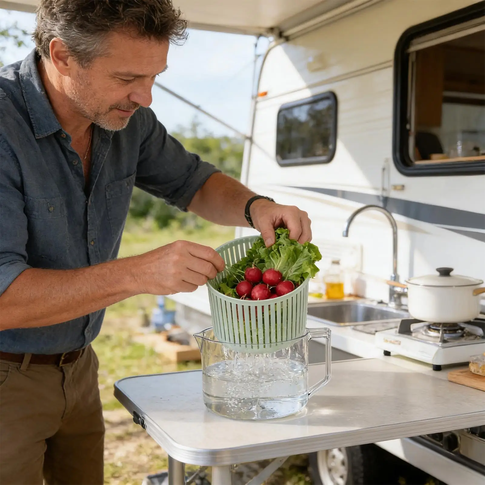 

Салатница-центрифуга для овощей, ручная, для мытья овощей, кухонный гаджет, корзина для сушки салата, для дома, квартиры, кемпинга, пикника, приготовления еды