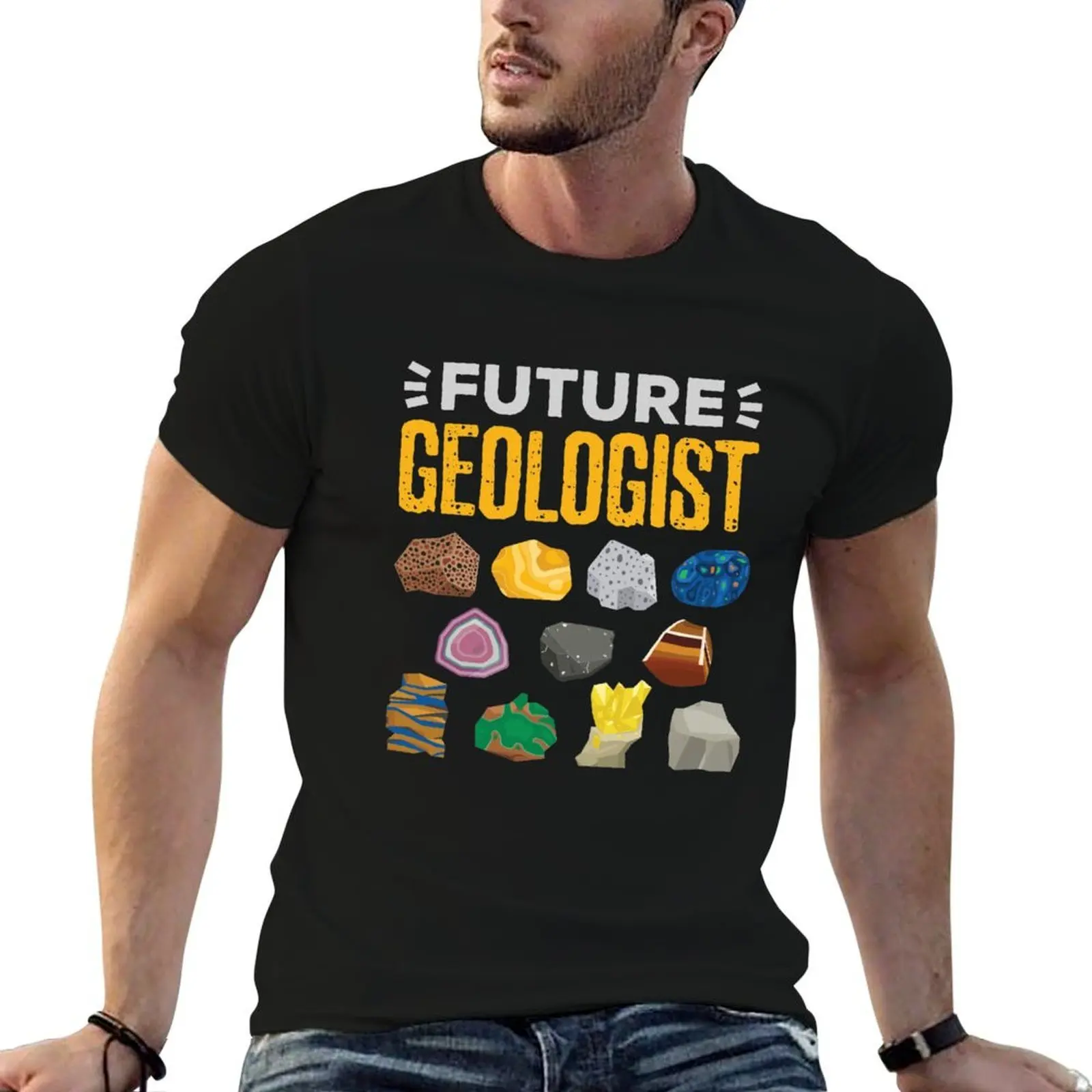 

Future Geologist T-Shirt cotton t shirts man 100% t shirt man casual t shirt man cotton T-shirt