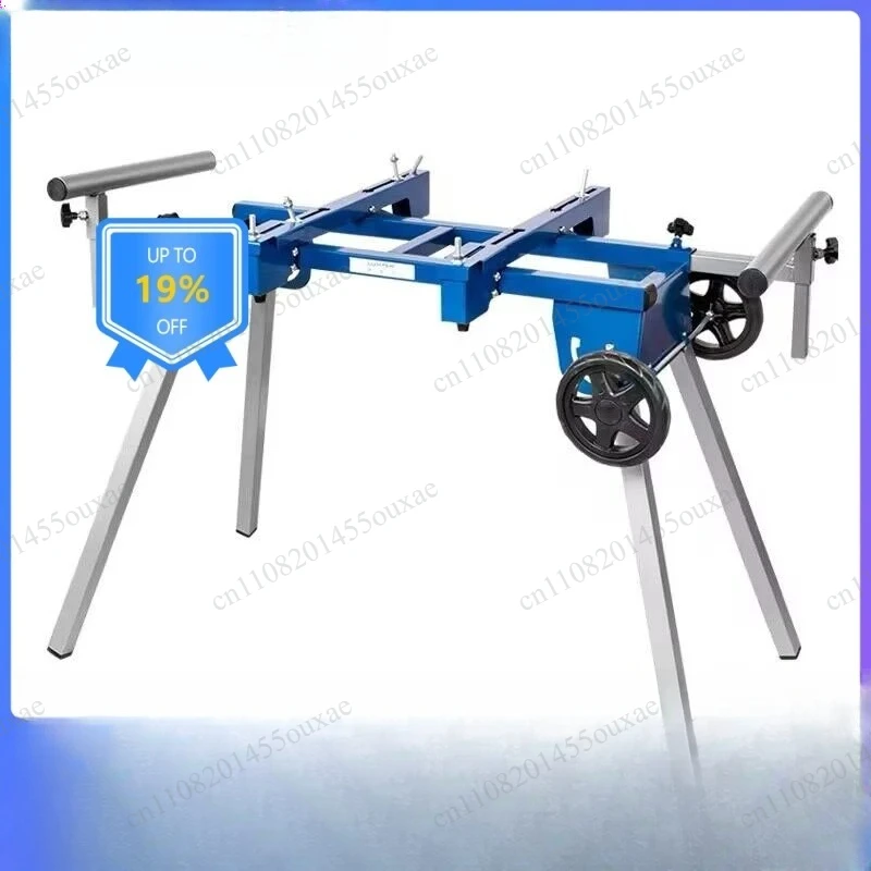 8110 Portable Foldable Miter Saw Workbench, Aluminum Multifunctional Woodworking Cutting Machine Support Stand