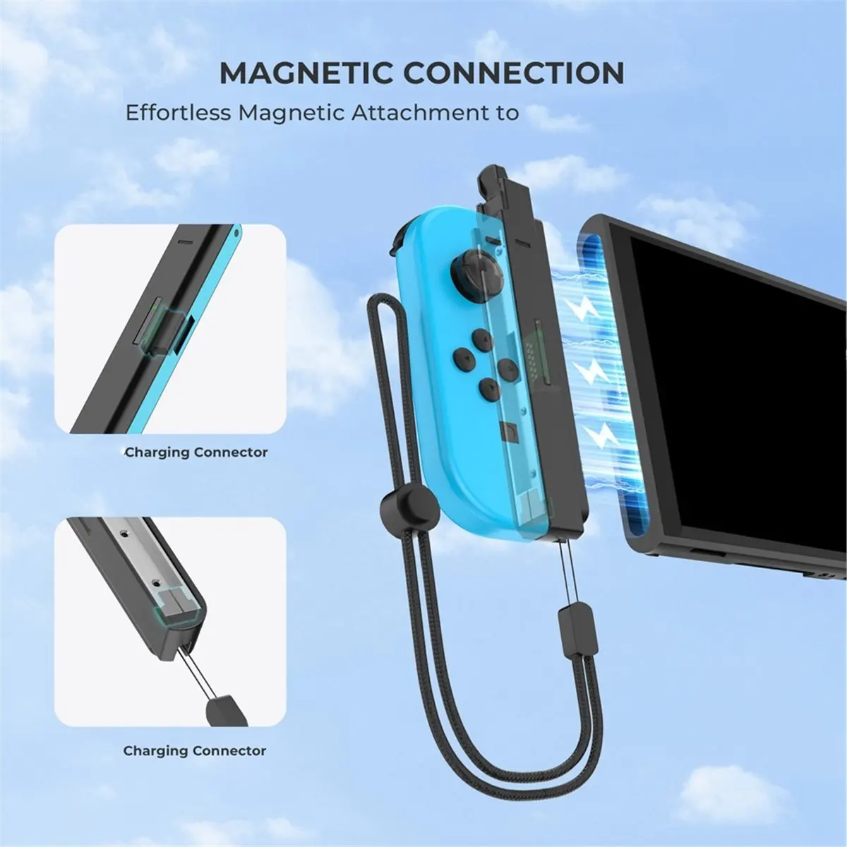 Okay For Nintendo Switch 1 Controller to Switch 2 Game Host Adapter Small Controller Charging Handle Adapter