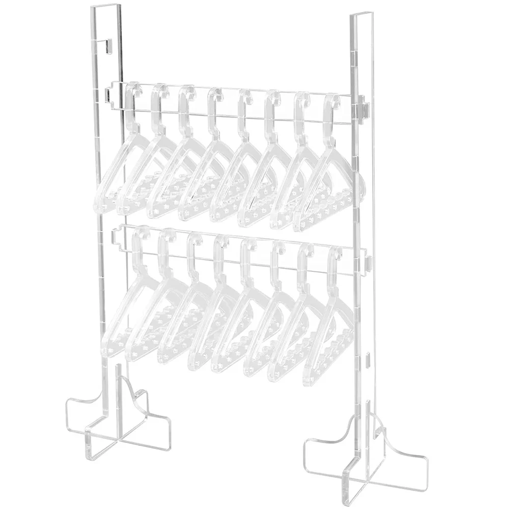 

1 set Jewelry Display Holder Earring Necklace Storage Organiser Transparent Acrylic Stand for Home Shop Durable Sturdy Desktop