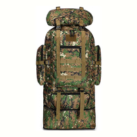 100L Camping Hiking Backpack Large Capacity Molle Rucksack Outdoor Tactical Mountaineering Bag Waterproof Traveling Daypack