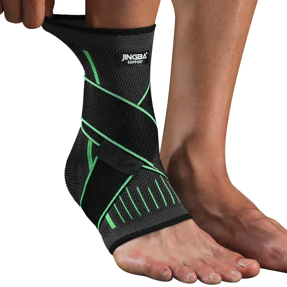 1PCS Sport Ankle Support Protection with Adjustable Straps Compression Mountaineering Basketball Hiking Running Yoga Protector