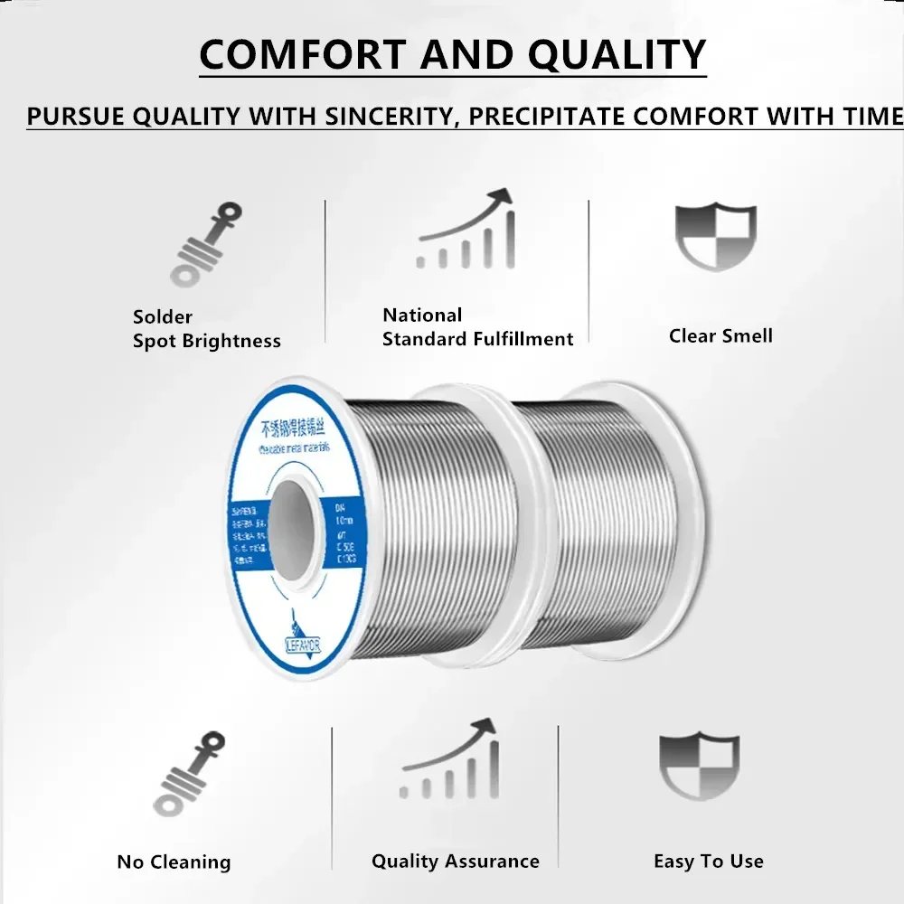 

100g-300g Tin Wire Soldering Wire With Flux Melt Rosin Core Solder Roll No-clean High Quality For Electrical Repair,ic Repair