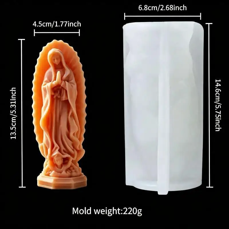 European Goddess Figure Statue Mold Non-Stick Reusable DIY Mould for Gypsum Aroma Candle Epoxy Resin Craft Gift