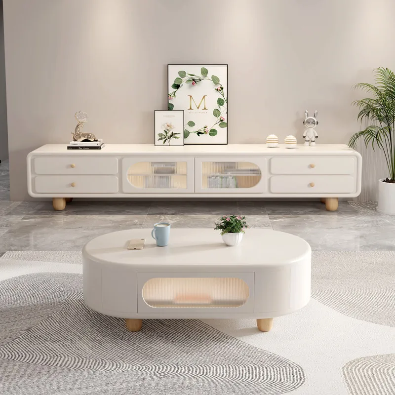 

Armoires Storage Tv Cabinet White Luxury Mobile Tv Cabinet Living Room Dressers Mobile Tv Soggiorno Comfortable Furniture