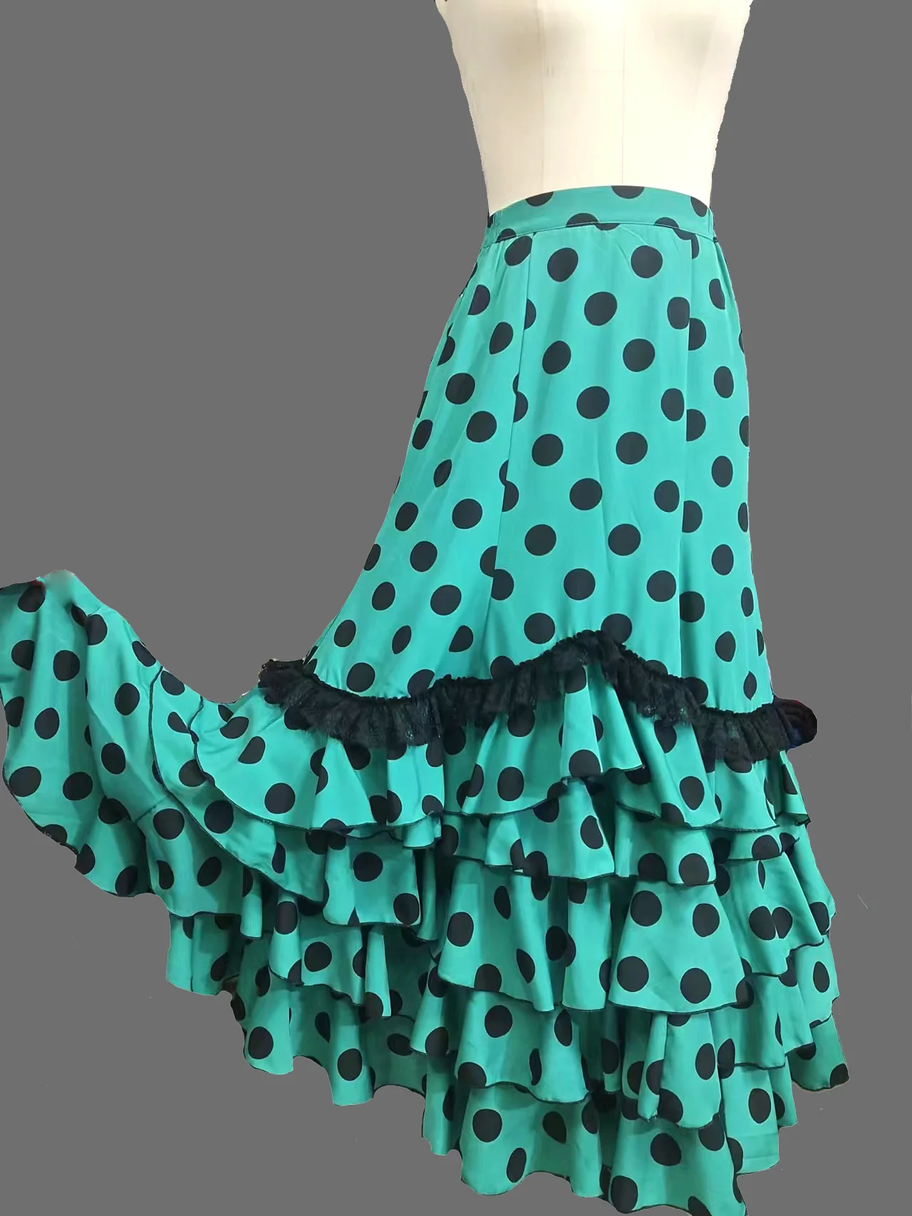 Spanish Flamenco Costume Performor Dress Women Girl Gyspy Ballroom  1estival Performance Dance Wear multiple colors DTT95