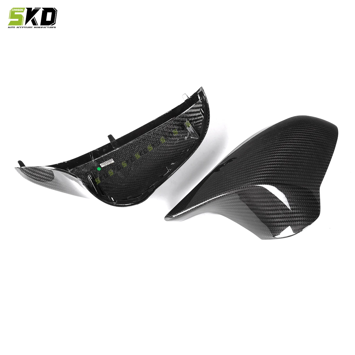 For BMW M3 F80 M4 F82 F83 M2 F87 Dry Carbon Fiber OEM Style Side Door Rearview Mirror Cover