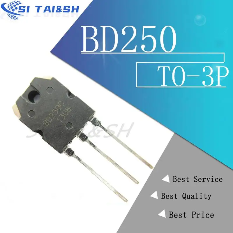 5pcs BD249 TO-218 BD249C TO-3P 249C BD250C BD250 BD245C BD246C BD246 BD245