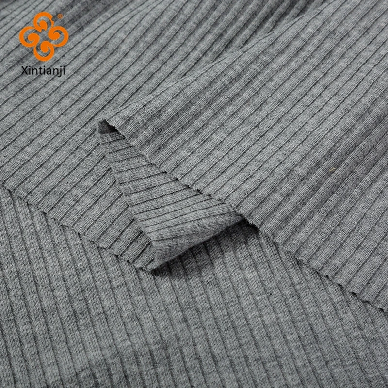 Pure Solid Color Cotton Rib Spandex Fabric By Half Yards For Sewing Leggings T-Shirt Dress Cloth Supplier Wholesale 45*135Cm