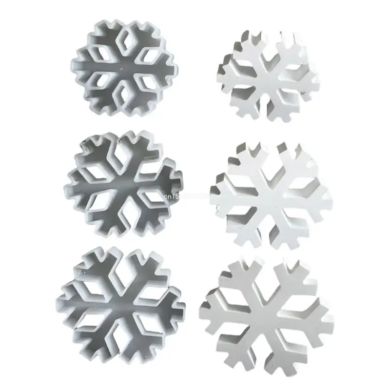 Snowflake Shaped Ornament Epoxy Mould Silicone Mold for Christmas Decoration Dropship