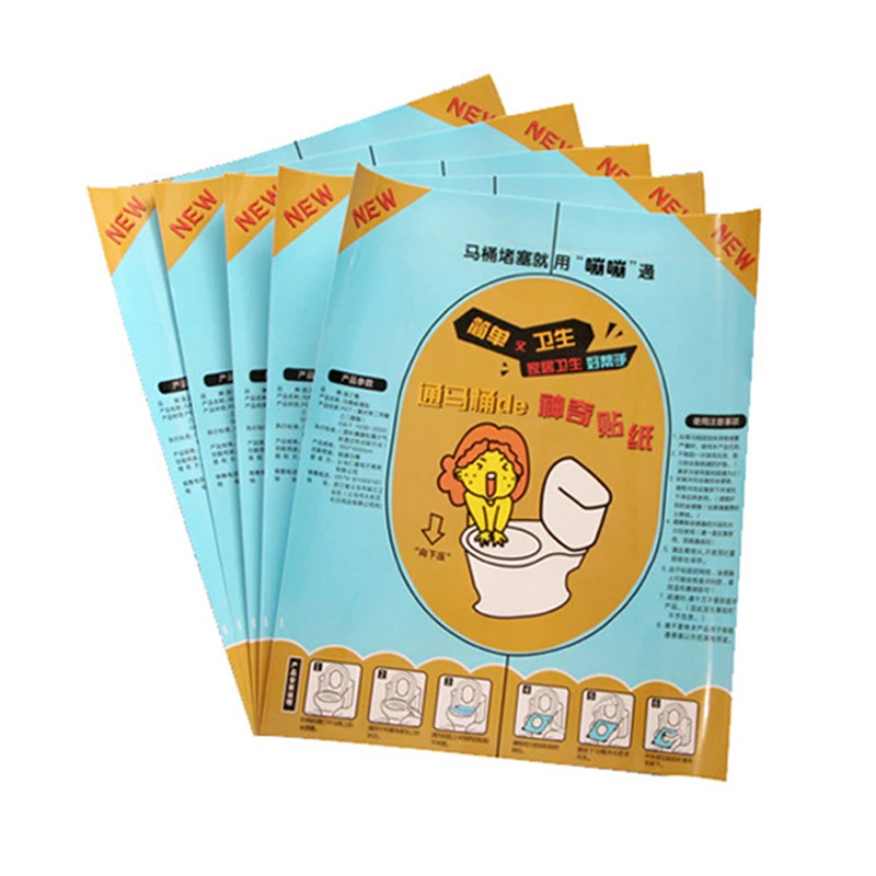 1 Pcs 36x45 cm פלסטיק אסלה חד פעמי מדבקה טובל המחפר קל לתקן סתום סרט בטוח נקי כלי