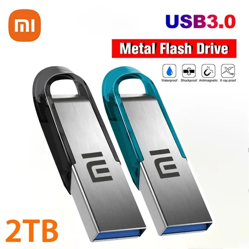 Оригинальный флеш-накопитель Xiaomi Pen Drive 2 ТБ USB 3,0, металлический флеш-накопитель большой емкости 1 ТБ, высокоскоростное переносное хранилище, Водонепроницаемый U-диск памяти