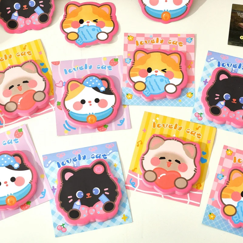 40pcs/lot Kawaii Cat Memo Pad Creative N Times Stationery Label Notepad Bookmark Post School Supply