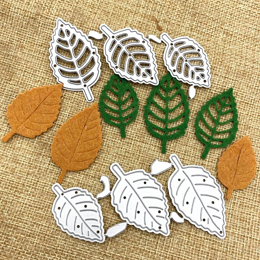 6 Leaf Combination Metal Cutting Die DIY Scrapbook Embossing Die Cutting Manual Album Greeting Card Craft Knife Mold