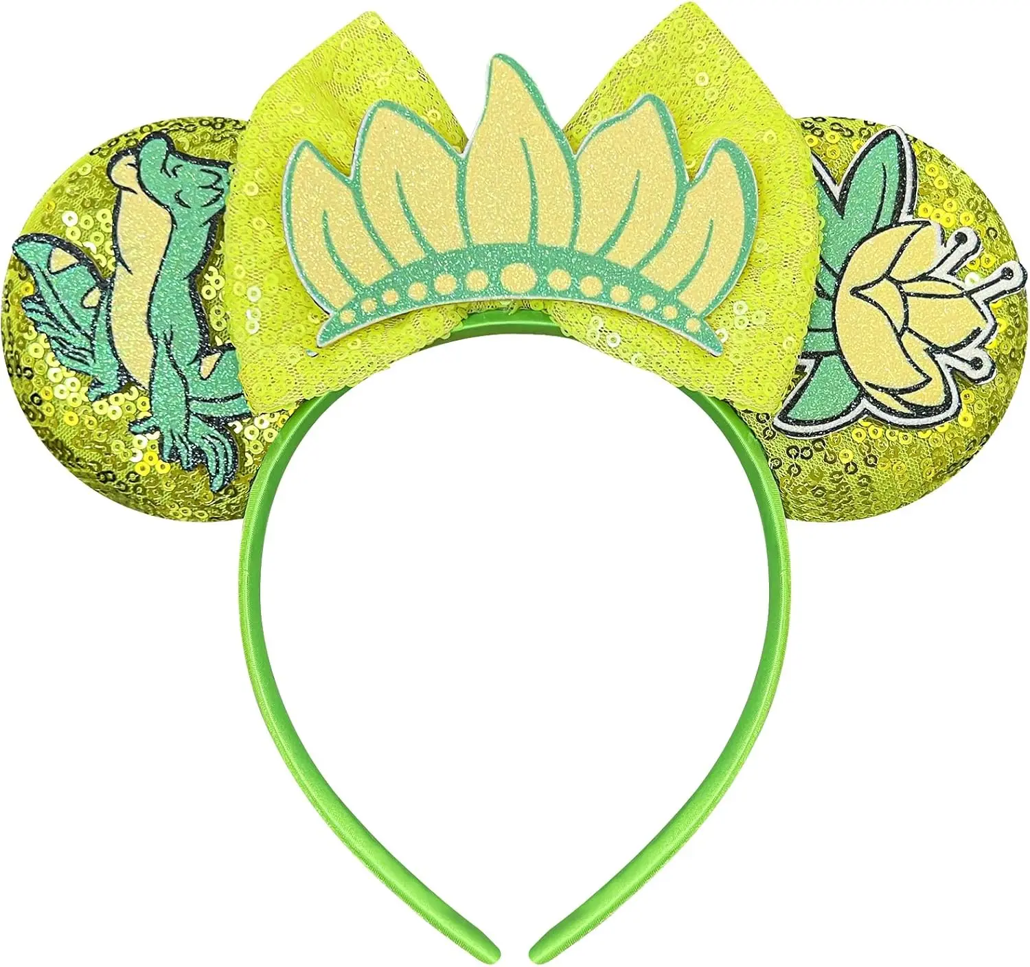 

Princess Mouse Ears Headband for Women Tiana Mouse Ears for Adult Park Ears