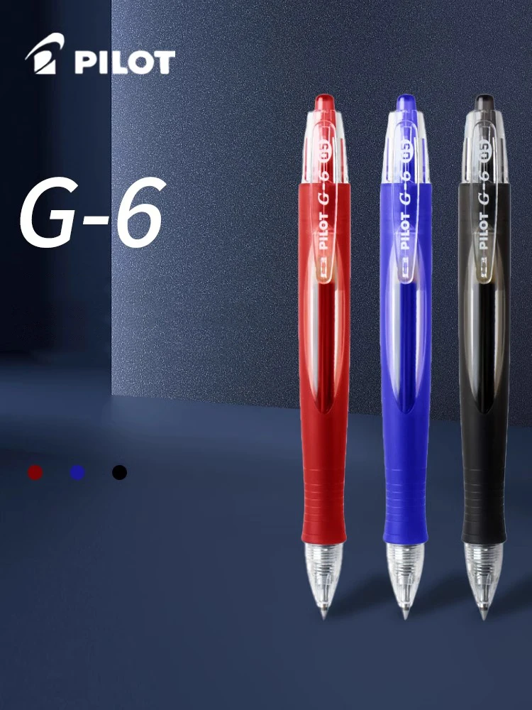 Japan PILOT BL-G6-5 G-2 Large Capacity 0.5mm Black Blue Red Student Supplies