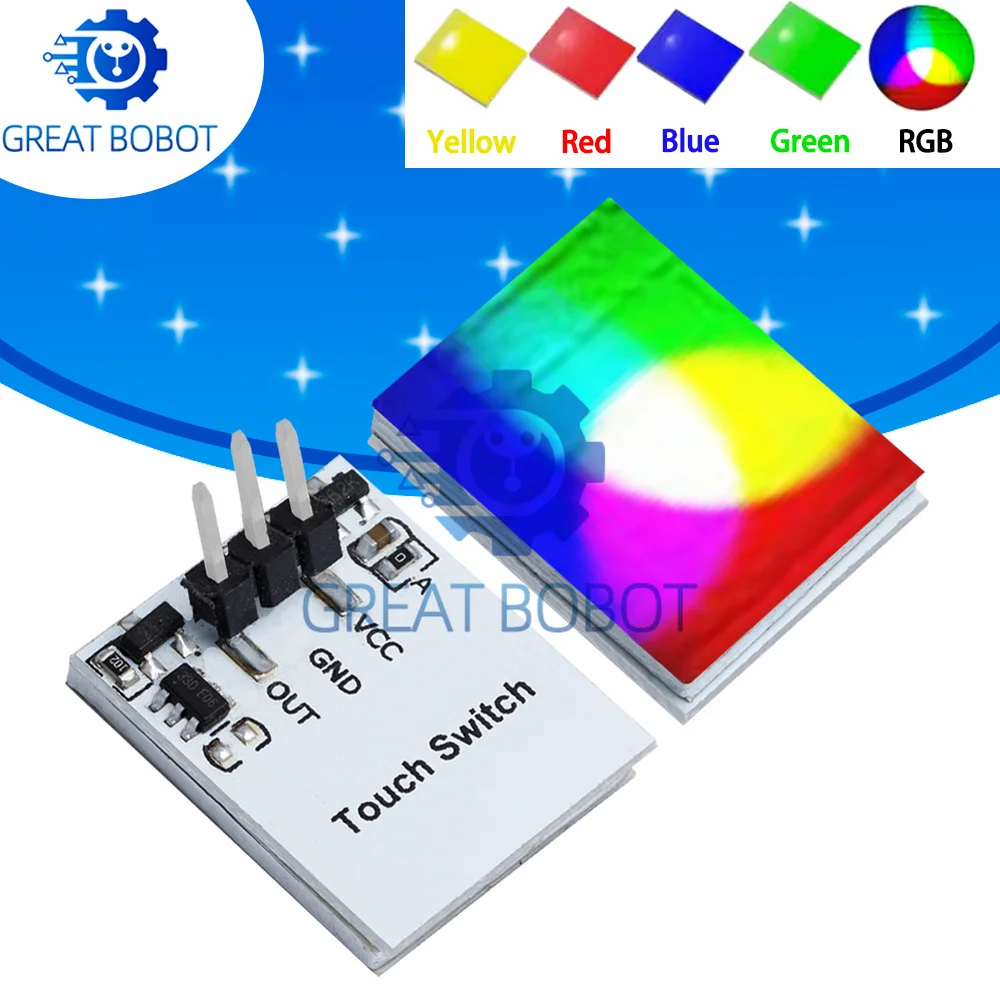 Емкостный-сенсорный-переключатель-rgb-с-4-цветными-кнопками-серии-httm-27–6-В-с-высокой-защитой-от-помех-для-модуля-arduino