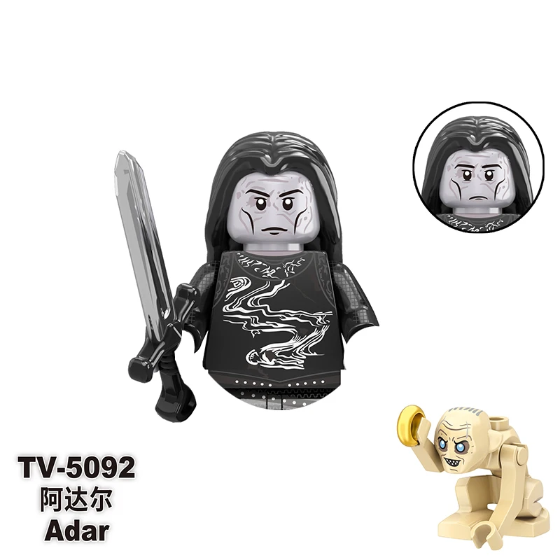 Dios de la guerra Kratos ladrillos para juguetes Señor del anillo regalos Mini figuras de acción niños bloques de construcción para regalos de fiesta