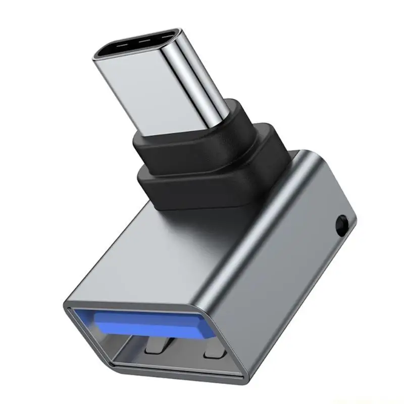 F62C USB Female to Type C Male Adapter Connector USB Header 90 Degree Adapter