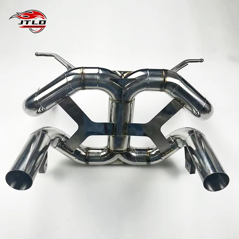

JTLD Factory Direct Sales High Flow Stainless Steel Straight Pipe Exhaust System Catback for Lamborghini SVJ