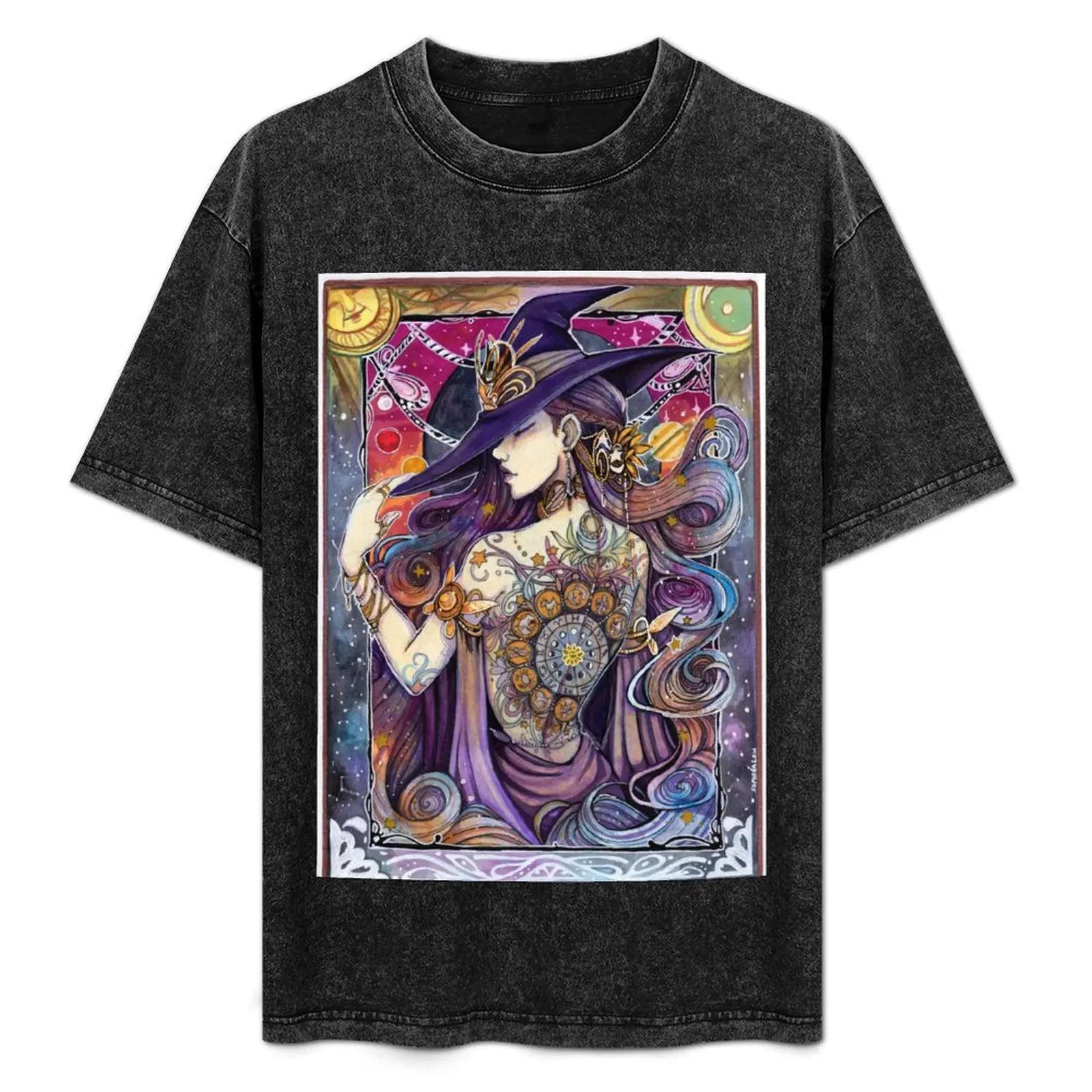 Youtube Artist collective. The Zodiac Witch T-Shirt animal prinfor boys man t shirt vintage clothes mens clothes