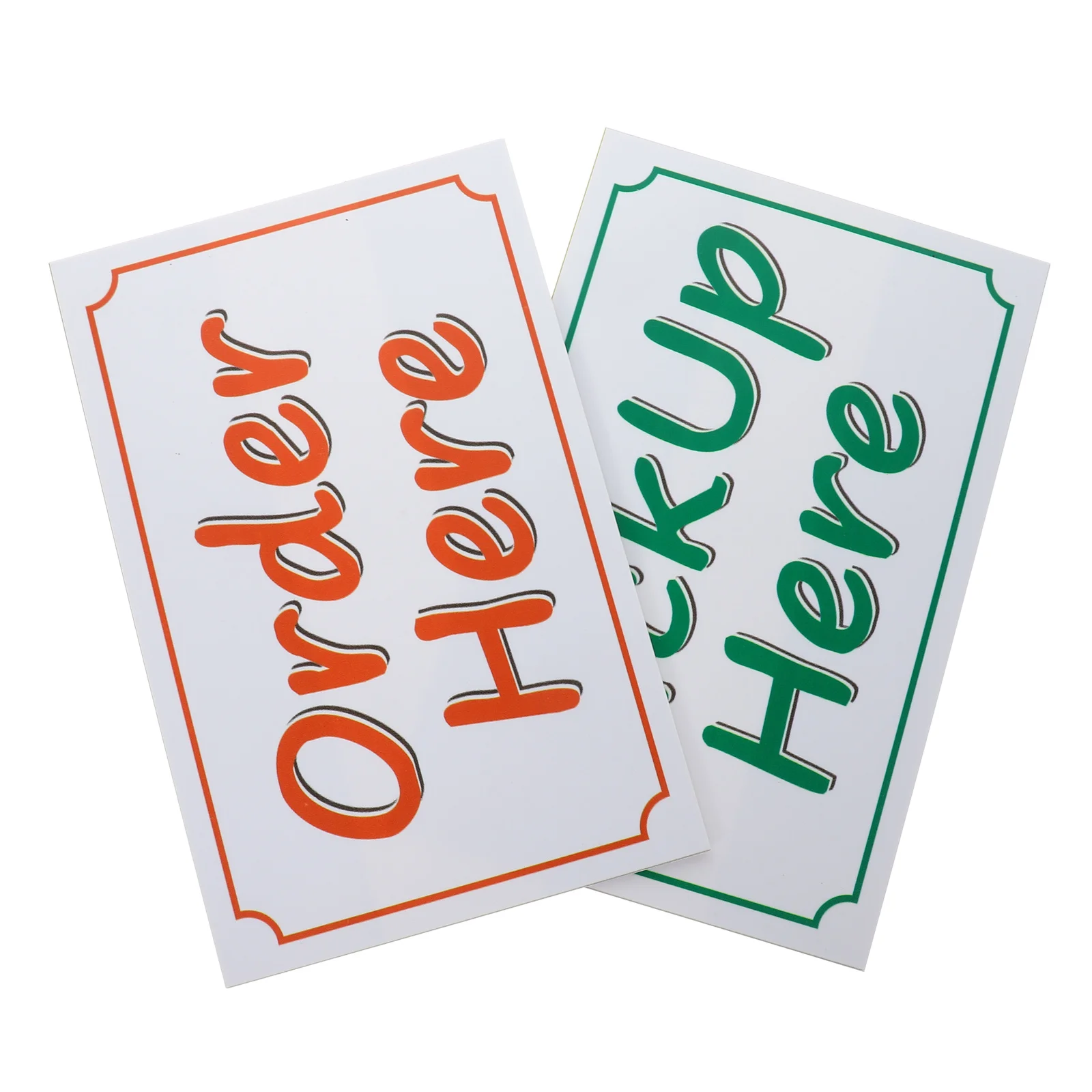 

1Set Notice Mark PVC Notification Sticker Large Pickup Here Sign for Retail Office Restaurants Notice Sticker