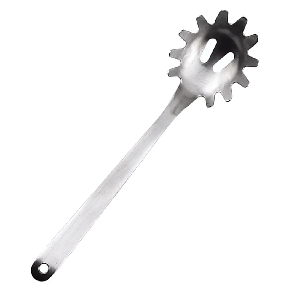Stainless Steel Spaghetti Spoon Teeth Multifunctional Noodle Strainer Pasta Server Kitchen Cooking Serving Fork