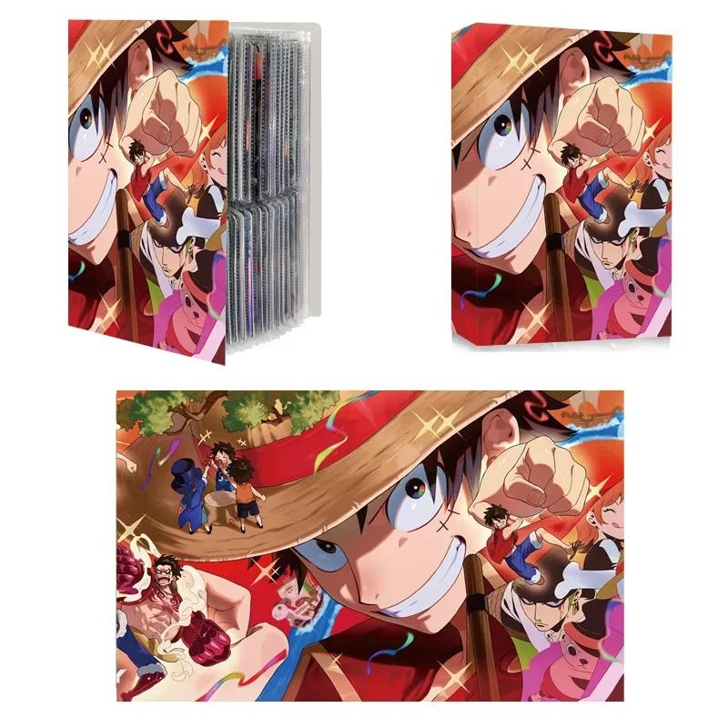 240PCS ONE PIECE Card Album Map Letter Folder Binder Notebook Game Card Collection Gift Toy Monkey D. Luffy Roronoa Zoro Chopper