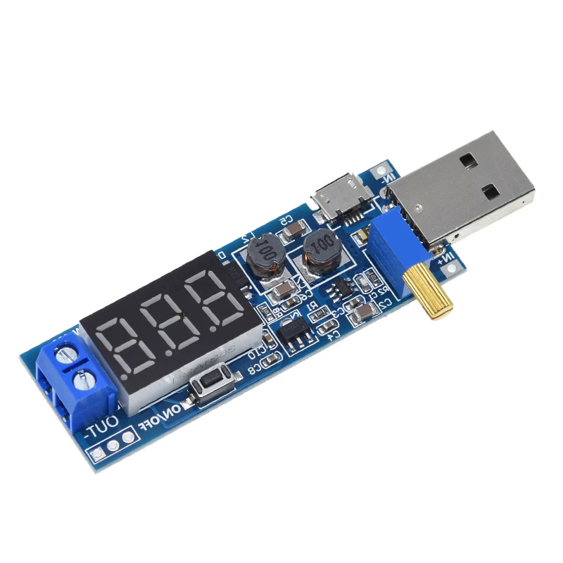 DC-DC 5V to 3.5V/12V USB Step UP/Down Power Supply USB DC Boost Module Adjustable Boost Buck Converter Out With Digital Display