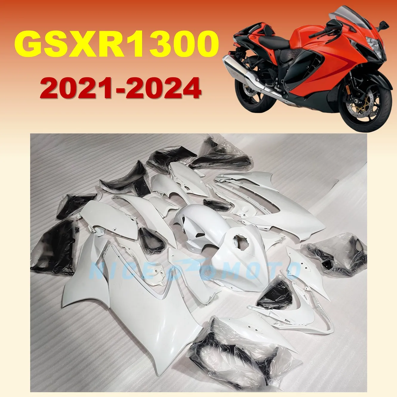 

Fit For GSXR1300 2021 2022 2023 2024 Hayabusa GSX1300R GSX 1300R Injection New ABS Plastic Unpainted Fairings Kit Custom