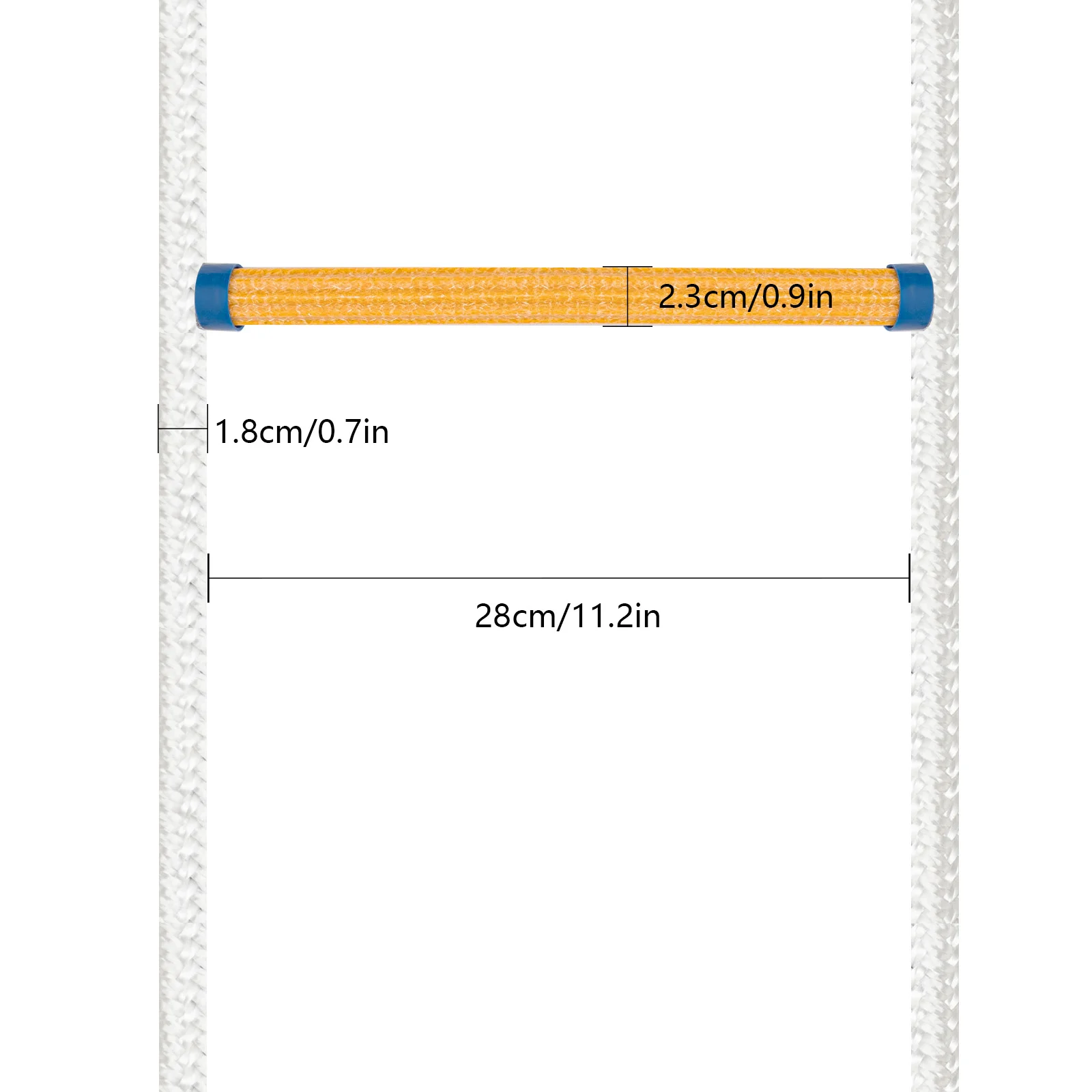 10/7.5M Emergency Fire Escape Ladder 440.9lbs Load-bearing For Most Windows And Balconies