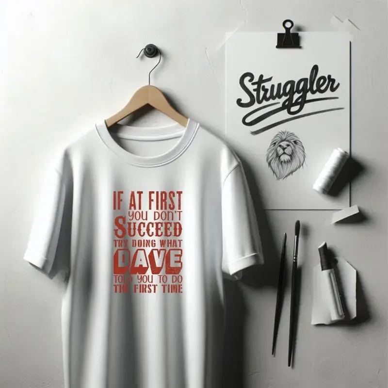 Funny Dave T Shirt Hardworking Vintage Succeed Tee