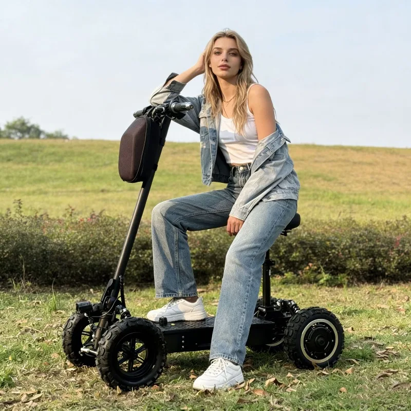 Contact Custom 11 Inch Four-wheel Electric Scooter Sightseeing Car Golf Cart High-speed Off-road Tire