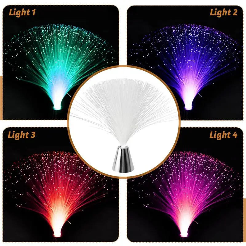 Colorful Color-Changing Fiber Optic Starry Sky Luminous Dining Table Decoration Living Room Bedroom Gift Household Lamp