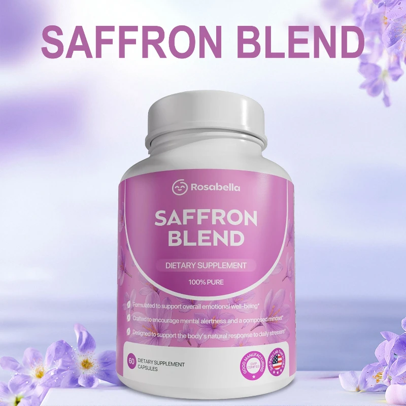 Saffron Blend Supplement for Men & Women - Helps Improve Mood, Enhance Memory and Concentration, and Boost Energy and Immunity