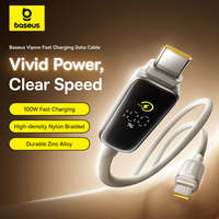 Baseus Vipow Fast Charging Cable USB-C to USB-C 100W 1m Galaxy Natural Titanium