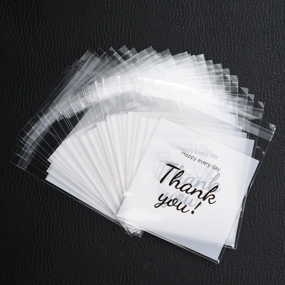 10 Stück Durchsichtige Organza-Geschenktüten mit Kordelzug "Danke" Blumendruck Schmuck-Aufbewahrungstaschen für Hochzeitsfeier-Aufbewahrung – Detail 6