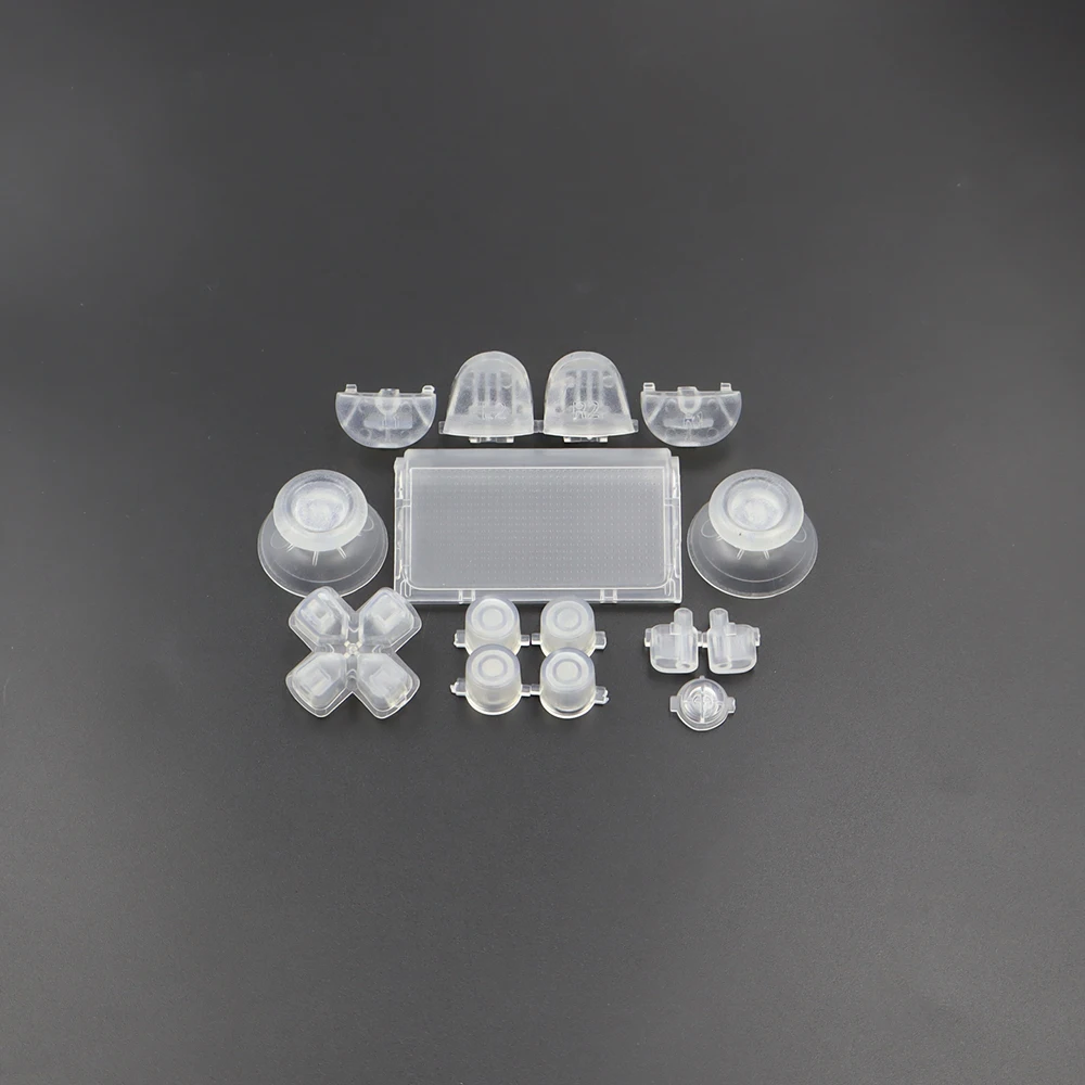 For PS4 Pro L1, R1, L2, R2 Button Combination Kit, Used to Replace the Transparent Button Kit of PS4 JDS-040 Controller