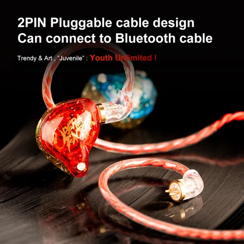 Imagen 2 del producto Opera factory OS1pro 10mm 1DD auriculares HIFI Bass In Ear Monitor auriculares con cancelación de ruido auriculares con micrófono